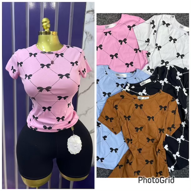 BASIC TOP WITH BOW DESIGN
