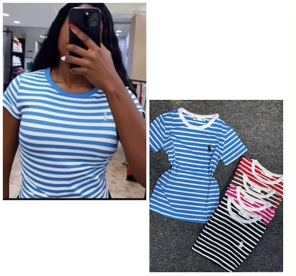 POLO RAPH STRIPPED BASIC TOP