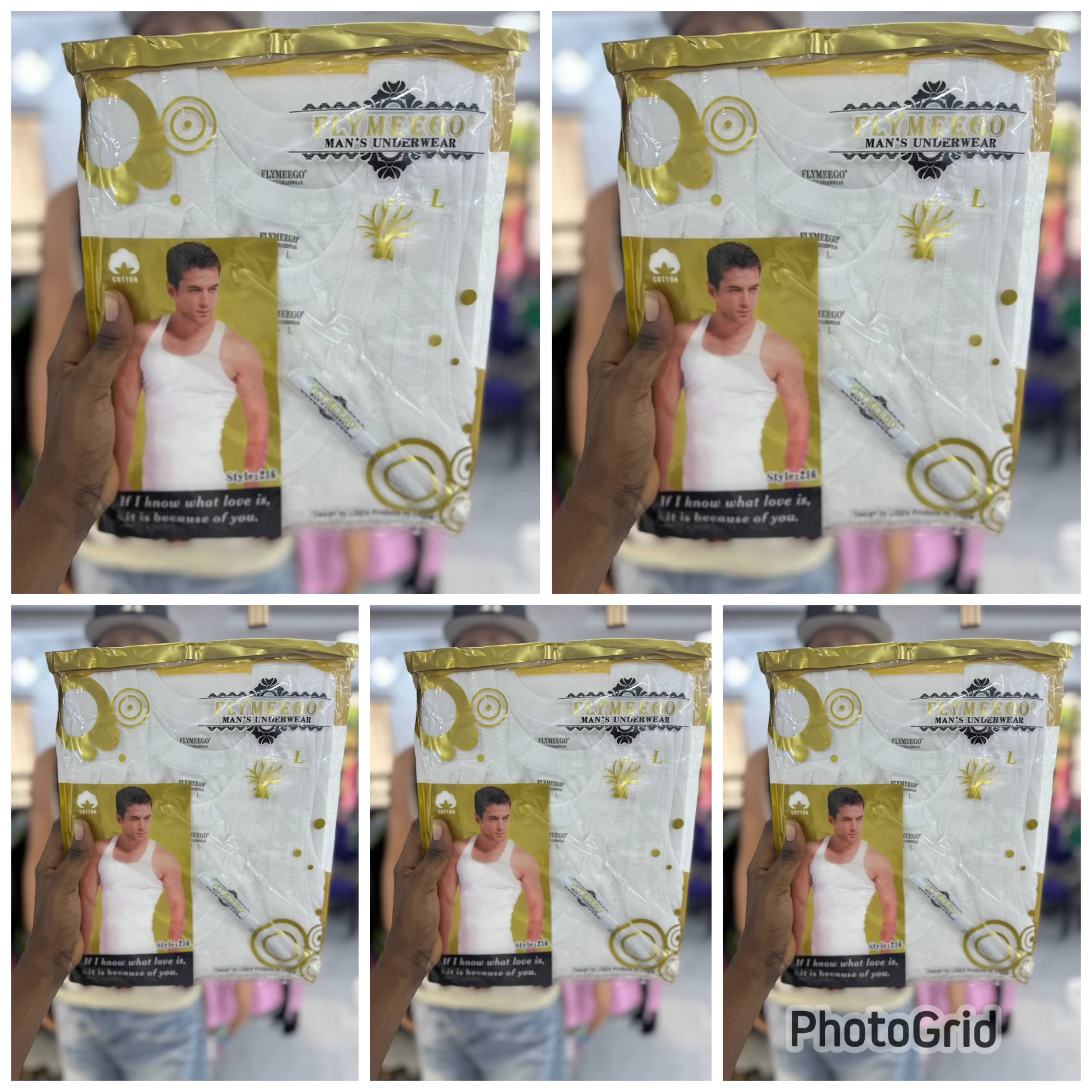 3in1 plain white singlet