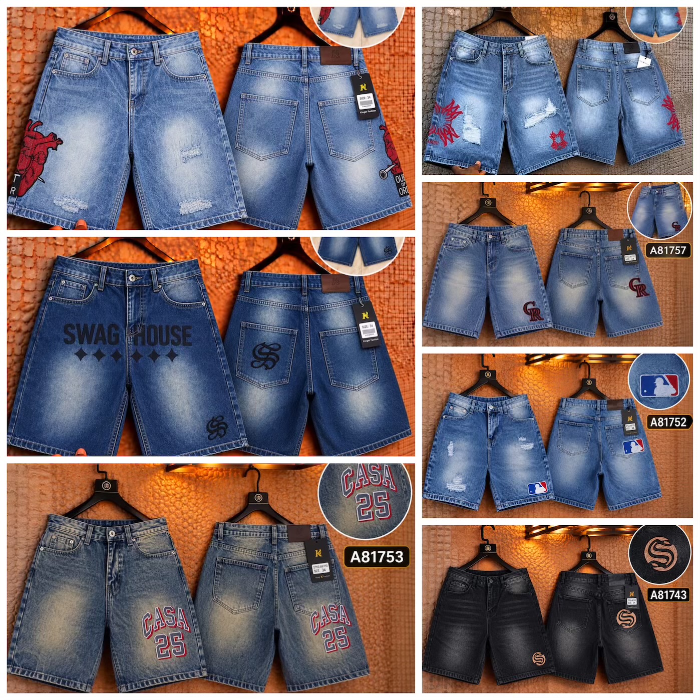 Short baggy jean (one bundle)