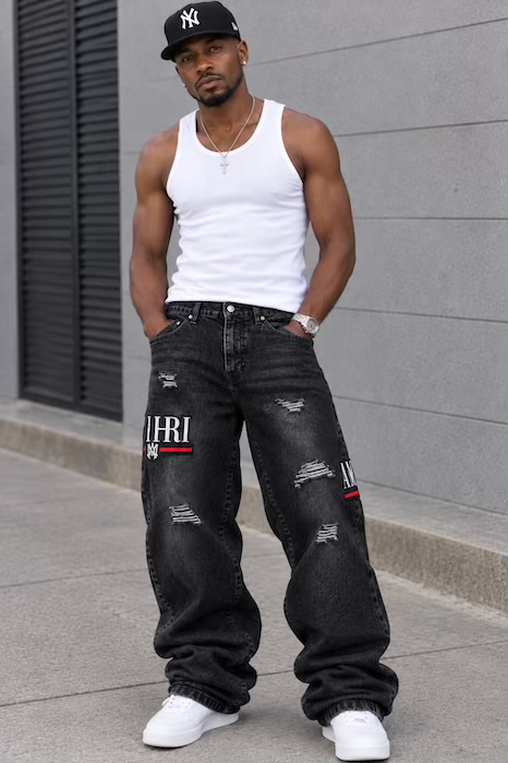Long baggy jeans